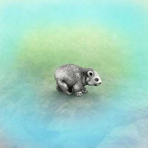 Wombat Miniature Figurine Australian Made Gift Souvenir Ornament Statue - Picture 1 of 5