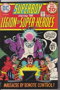 Superboy #205 Legion of Super-Heroes 100 pages 1974  VERY HIGH GRADE OW pages! - Picture 1 of 3