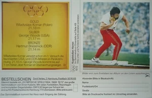 Imagen 49 huberty Olympia 1972 Dorado LANZAMIENTO DE PESO Wladyslaw Komar - Imagen 1 de 1