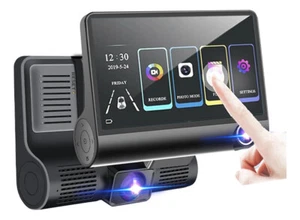 Outside and behind the car Three-lens driving recorder with HD 1080P - Picture 1 of 6