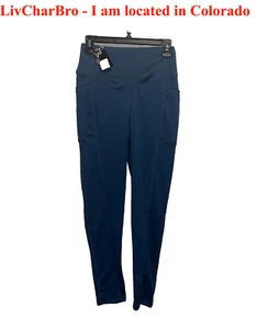 Womens L/XL Blue Pixie Active Leggings Cheeky Scrunch Leggings - Picture 1 of 8