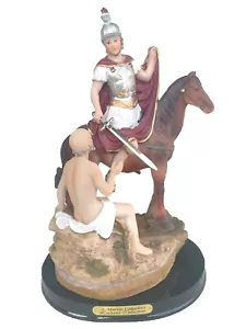 San Martín Caballero 12" Pulgadas Nueva Figura Religiosa Caballo Marrón - Imagen 1 de 3