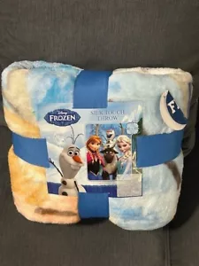 Frozen Fleece Blanket Anna Elsa Olaf RARE Fleece Throw Blanket NEW - Picture 1 of 2