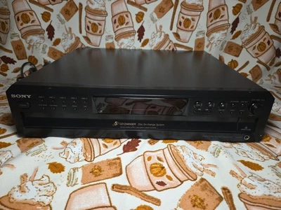 Reproductor de CD cambiador de 5 discos Sony CDP-CE375 probado salida óptica digital 2006 vintage Foto 1 de 4