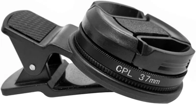 37Mm CPL Phone Camera Lens, Universal Polarizer Clip-On Cellphone CPL Filter Com - Image 1 of 4