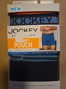 Jockey Men's Boxer Briefs 3 Pack Large 36-38  Chafe Proof Pouch New - Picture 1 of 4