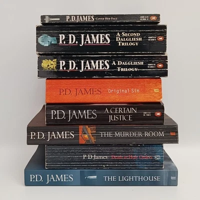 P.D. James Adam Dalgliesh Mystery 12 Novel Book Bundle Lot - Image 1 of 4