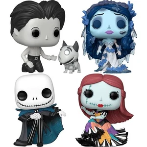 NEW | Tim Burton 4-Pack Bundle Funko Pop! Vinyl Figures - Picture 1 of 9