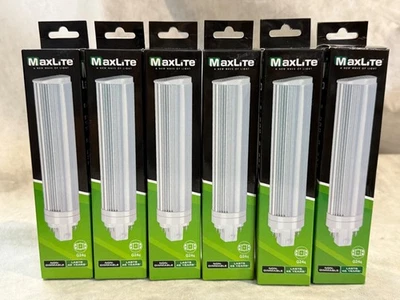 MaxLite 8PLG24QCS, 8W Color Selectable LED PL Lamp, G24q base - Pack of 6 - Image 1 of 4