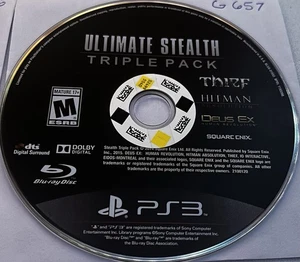 Ultimate Stealth Triple Pack PlayStation PS3 Disc Only #G657 - Picture 1 of 1