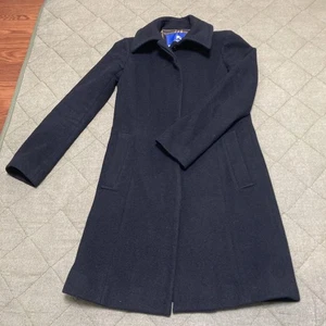 Burberry Blue Label Coat Length Long Design Plain Long sleeves Size S From Japan - Picture 1 of 24