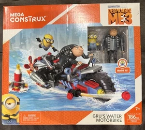 Mega Construx FDX82 DESPICABLE ME 3 GRUS ACQUA MOTO set costruzioni MINIONS - Foto 1 di 2