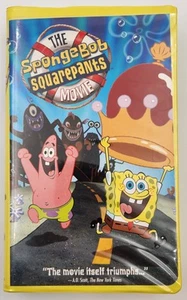 The Spongebob Squarepants Movie VHS Tape 2005 Clamshell Case Nickelodeon Rare - Afbeelding 1 van 8