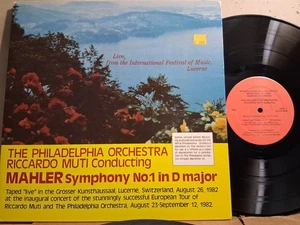 WFLN Gustav Mahler Symphony No. 1 Riccardo Muti 1983 LIVE NM - Picture 1 of 2