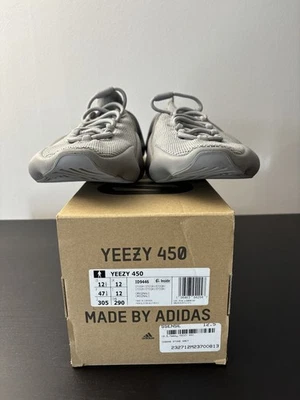 Tênis Adidas Yeezy 450 masculino tamanho 12.5 cinza pedra ID9446 - Imagem 1 de 4