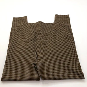 J. Jill Ponte Leggings Large (Fit 32W 28L) Rayon Mid Rise Tapered Pants Check - Picture 1 of 9