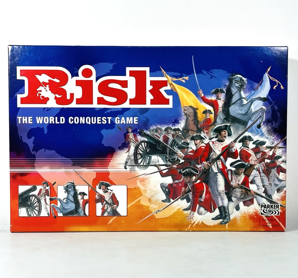 Risk Board Game Parker Bros 1996 The World Conquest Game Strategy 2-6 Players - Image 1 of 4