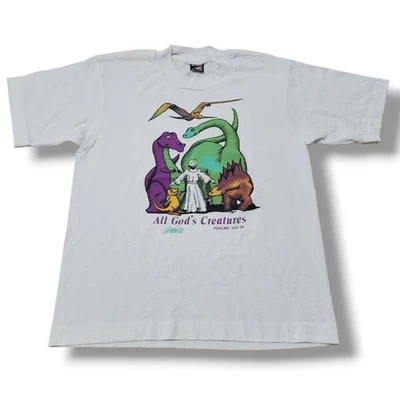 Camiseta Vintage Años 90 Fruit Of The Loom Talla XS Camiseta Jesús Estampado Gráfico Religioso Foto 1 de 4