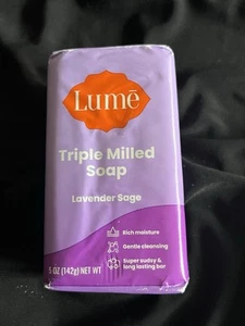 Lume Triple Milled Soap Full Size 5oz Lavender Sage - Picture 1 of 2