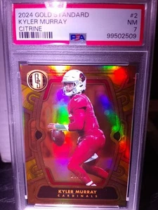 2024 GOLD STANDARD #2 KYLER MURRAY CITRINE PSA 7 SP  /40 AZ CARDINALS  - Picture 1 of 2