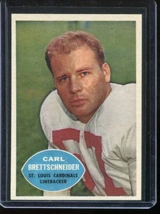 1960 Topps Football # 109 Carl Brettschneider (NM-MT) Near Mint to Mint - Picture 1 of 2