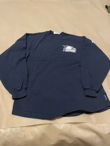 Georgia Southern Spirit Active Wear Shirt Size Small Long Sleeve Navy Blue Cover