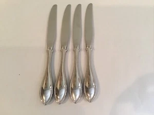 Oneida Stainless Flatware ARBOR AMERICAN HARMONY 4 Beaded Dinner Knives USA - Picture 1 of 2