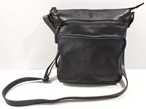 Bandolera de cuero Cochoa Boho gris oscuro. - Imagen 1 de 15