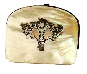 Fancy Antique Victorian Mop Nacre Sterling Silver Coin Purse - Picture 1 of 5