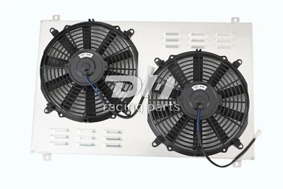 NUEVA cubierta de radiador de aluminio y ventilador de 12" para Pontiac Firebird/Trans V8 Camaro 82-92 Foto 1 de 4