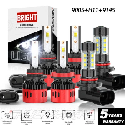 Combo de 6 faros antiniebla LED para Lexus RX350 2007-2009 6 piezas 6000 k Foto 1 de 4