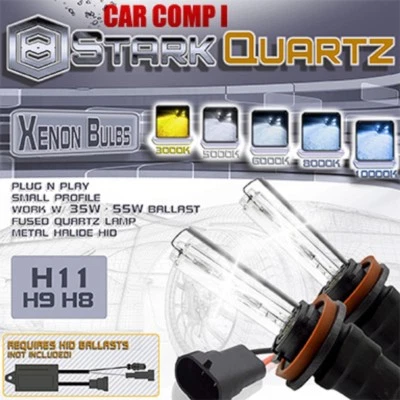 Stark Quartz 35W / 55W HID Xenon Replacement Bulbs for Kit Fog Lights - H8 - Image 1 of 4