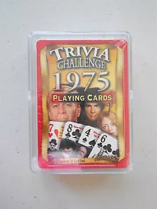 Trivia Challenge 1975 Playing Cards- Birthday Anniversary Gift - Picture 1 of 2