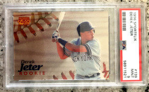 1996 SPORTFLIX BASEBALL DEREK JETER #139 PSA GRADED MINT "9" NY YANKEES HOF