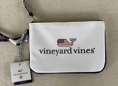 Muñequera Vineyard Vines Patriótica Bandera Americana Ballena Nueva con Etiquetas 7.5" L Foto 1 de 4