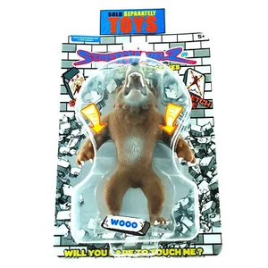 Figura Stretchapalz WOO Monster Series marrón LOBO lobo elástico aplastamiento 5 - Imagen 1 de 3