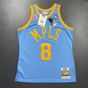 100% Authentic Kobe Bryant Mitchell Ness 01 02 MPLS Lakers Jersey Size 44 L - Picture 1 of 6