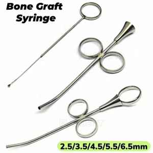 Jeringa alemana de injerto óseo de acero inoxidable inyector de implantes quirúrgicos instrumentos dentales - Imagen 1 de 13