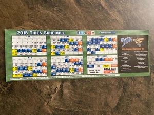 2015 Norfolk Tides Pocket Schedule - Picture 1 of 2