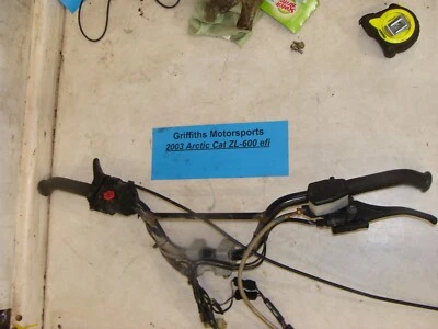 ARCTIC CAT ZL600 2003 EFI SS OEM barras manillar freno maestro calentador interruptor pulgar Foto 1 de 4