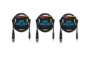 Audiokabel 9 m XLR female auf 3.5mm Aux-Stereoklinke, XLR auf Aux-Kabel  3 Stück - Afbeelding 1 van 2