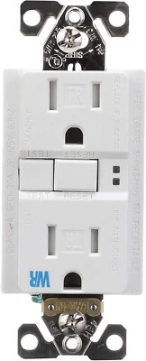 NEW EATON TWRSGF15W Arrow Hart Tamper + Weather Resistant Duplex GFCI Receptacle - Image 1 of 4