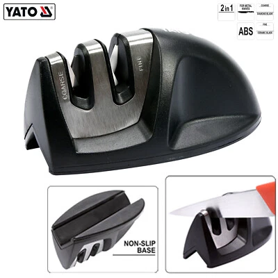 Mini Messerschärfer 2-Stufen Hand-Messerschleifer für Stahlklingen Handschärfer - Bild 1 von 4