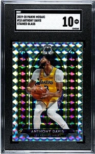 2019-20 Panini Mosaic #10 Anthony Davis Stained Glass (SSP) - SGC 10 GEM MINT - Bild 1 von 2