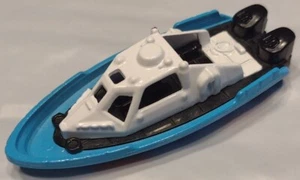 2018 Matchbox 1-125 MBX Rescue 12/30 MB65 Tinforcer White Police Boat MB1047 HTF - Picture 1 of 6