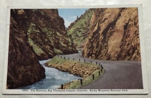 The Narrows, Big Thompson Canyon, Colorado. Postcard (D3) - Picture 1 of 2