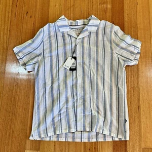 BLAQ Linen Blend Short Sleeve Casual Button Down Shirt Mens XL Relaxed Melbourne - Picture 1 of 9