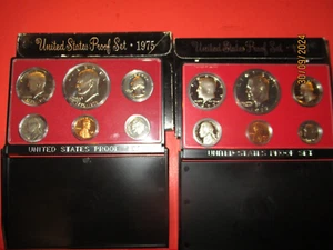 1975 S & 1977 S PROOF Set in Original Box US Mint (6 Coin Set)- LOT OF -2 - Picture 1 of 5