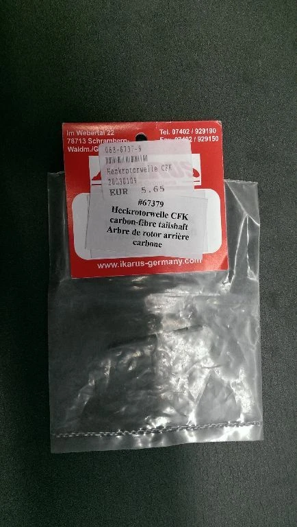 Heckrotorwelle CFK  (67379) - Bild 1 von 1