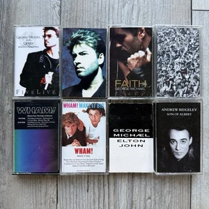 8x George Michael Cassette Tape Lot: RARE WHAM! Make It Big Edge Of Heaven Vol 1 - Picture 1 of 4
